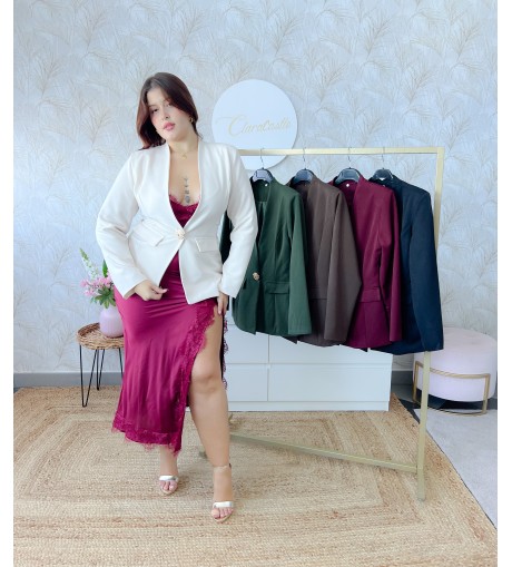 Americana botón dorado