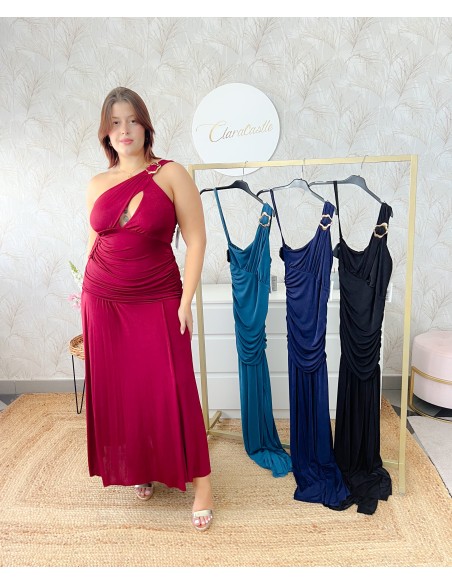 Vestido detalle dorado