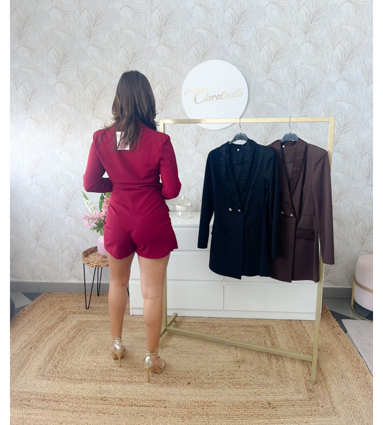 Monoshort combi encaje