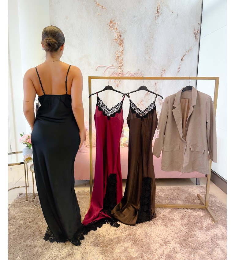 Vestido bordado brocado