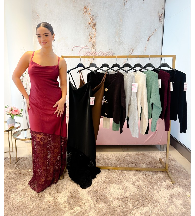 Vestido lencero asimétrico