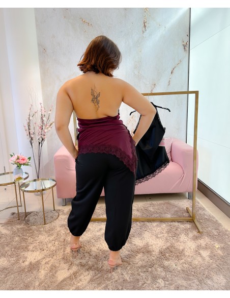 Blusa lencera halter