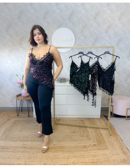 Blusa lencera terciopelo