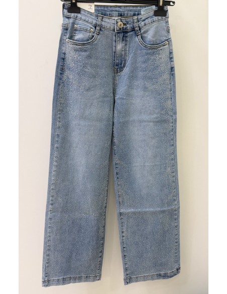 Jeans brillos iridiscentes