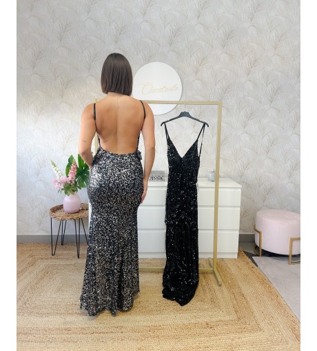 Vestido largo lentejuela 2