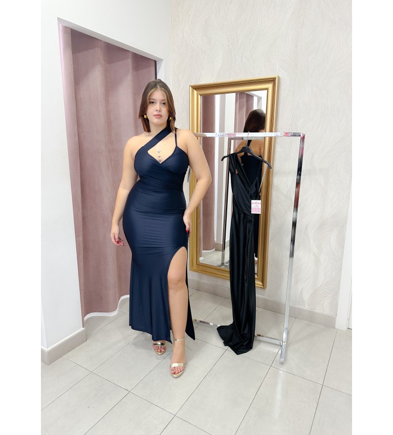 Vestido asimétrico licra