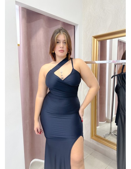 Vestido asimétrico licra