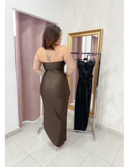 Vestido combi lentejuela