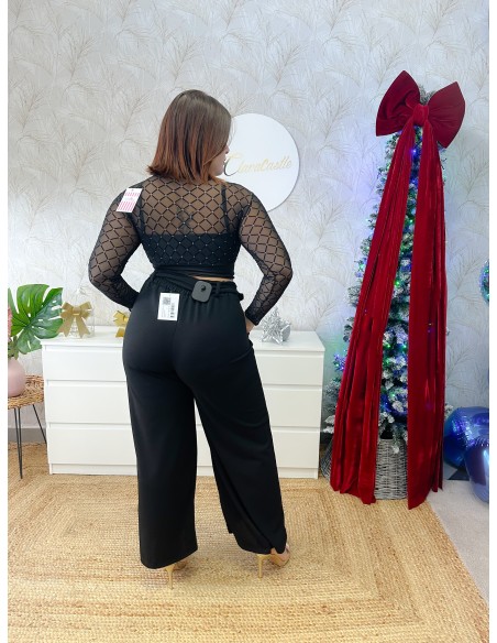 Top transparente brillo