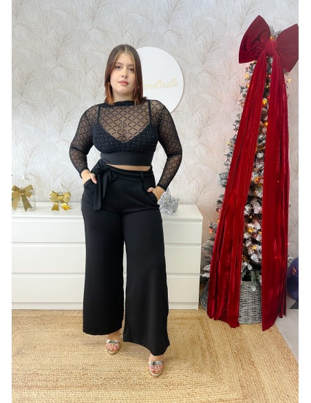 Top transparente brillo