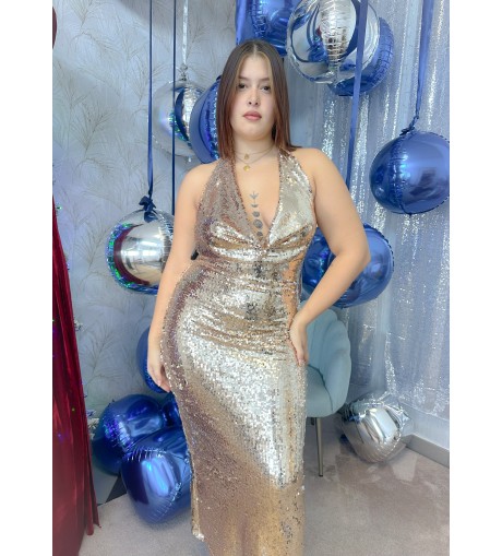 Vestido lentejuela buche