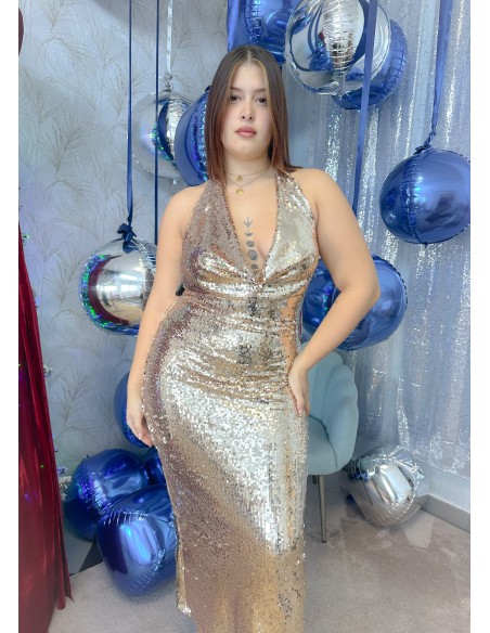 Vestido lentejuela buche