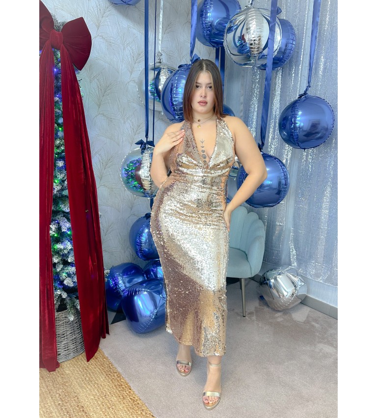 Vestido lentejuela buche