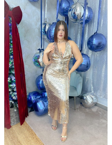 Vestido lentejuela buche