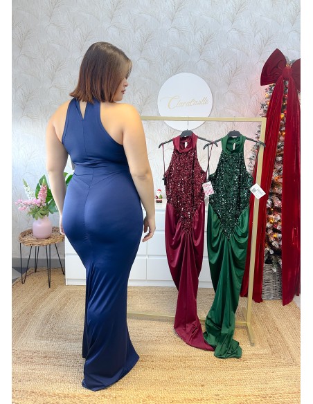 Vestido combi lentejuela