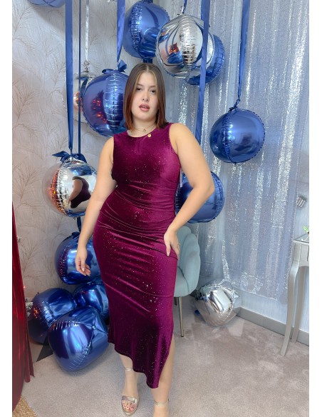 Vestido terciopelo brillo
