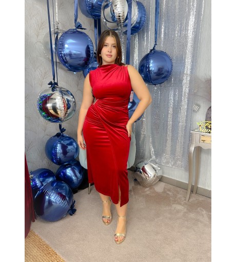 Vestido terciopelo detalle