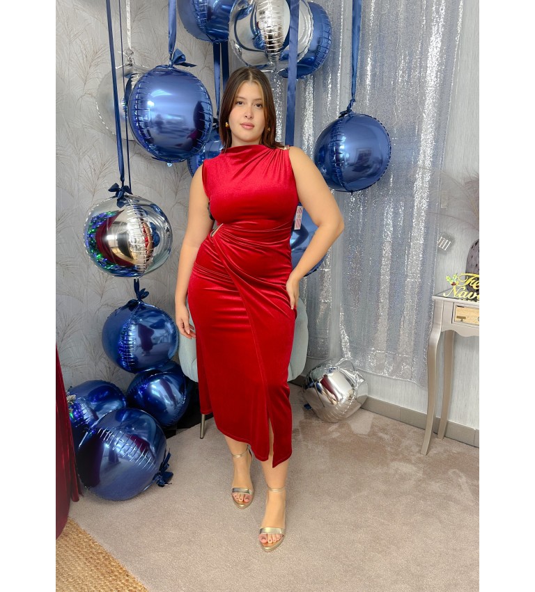 Vestido terciopelo detalle