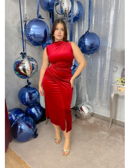 Vestido terciopelo detalle