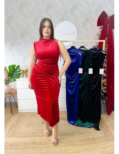 Vestido terciopelo detalle