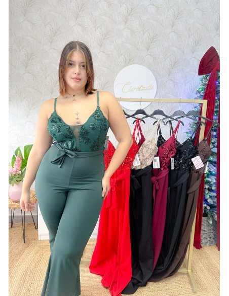 Mono combi lentejuela asilla