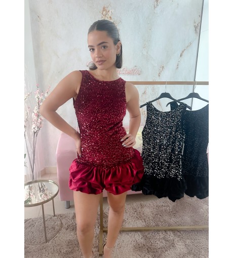 Mono/vestido combi lentejuela