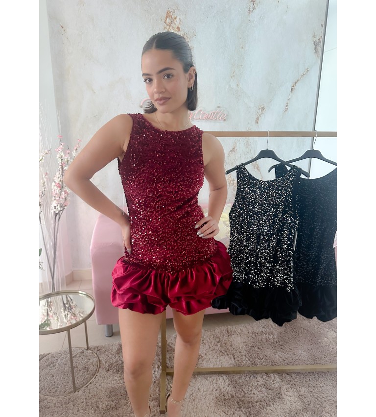 Mono/vestido combi lentejuela