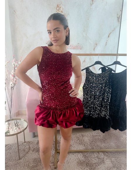 Mono/vestido combi lentejuela