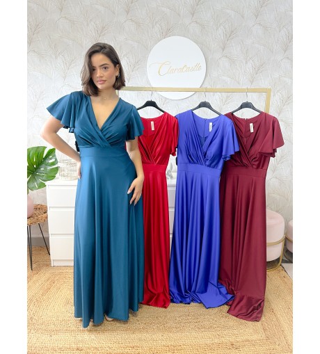 Vestido manga volante