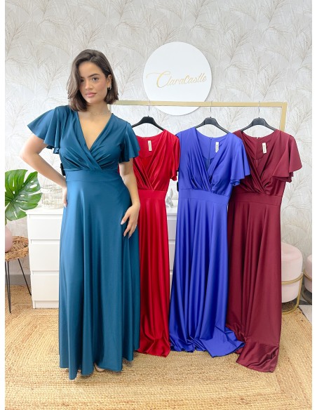 Vestido manga volante