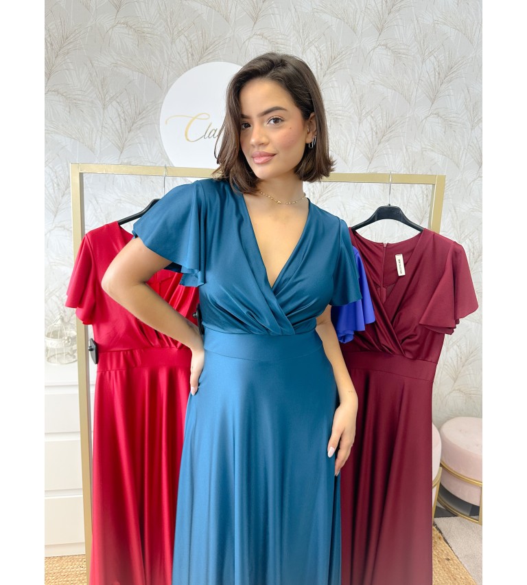 Vestido manga volante