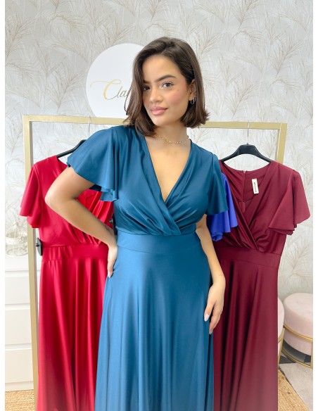 Vestido manga volante