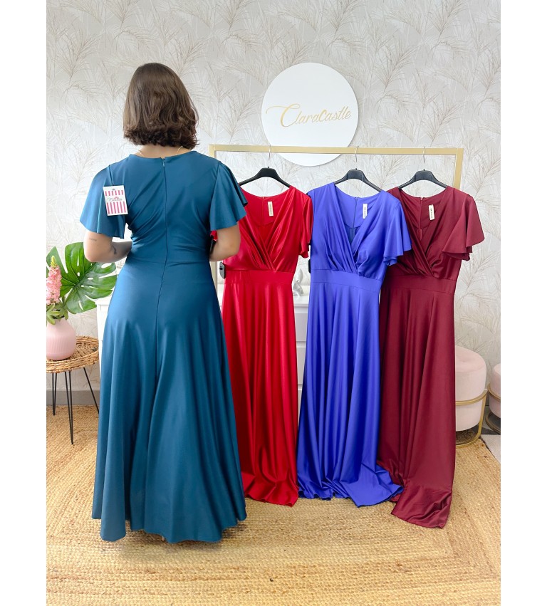 Vestido manga volante