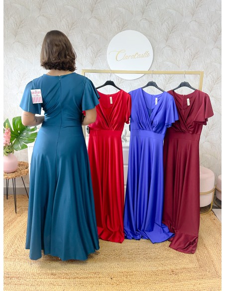 Vestido manga volante