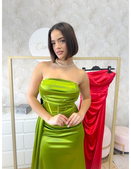 Vestido corpiño tira