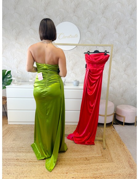 Vestido corpiño tira