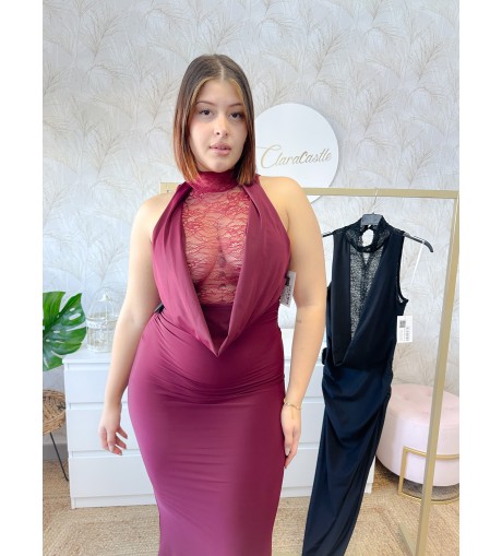 Vestido escote encaje 2