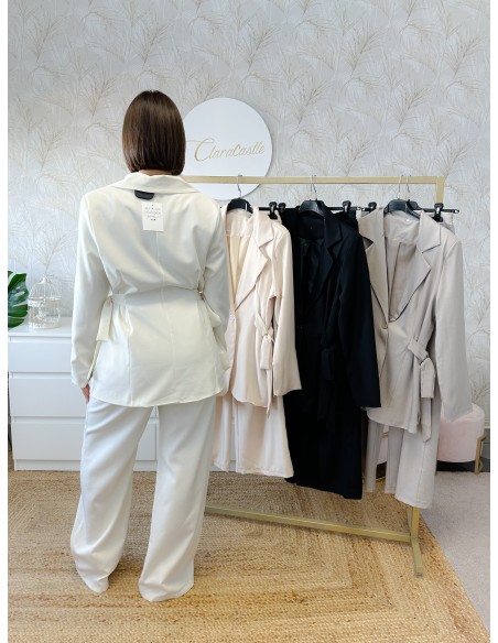 Conjunto americana lazos + pantalón