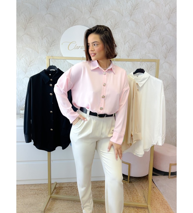 Blusa botones dorada