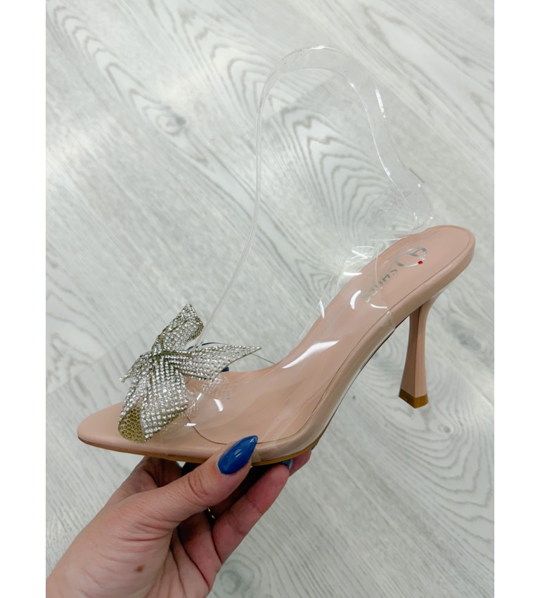 Sandalia transparente joya