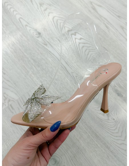 Sandalia transparente joya