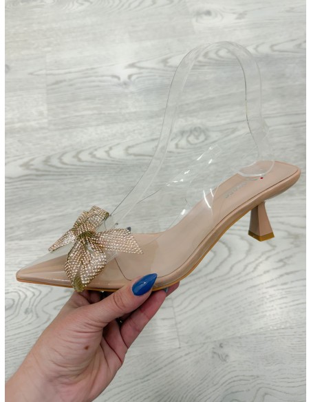 Stiletto transparente joya