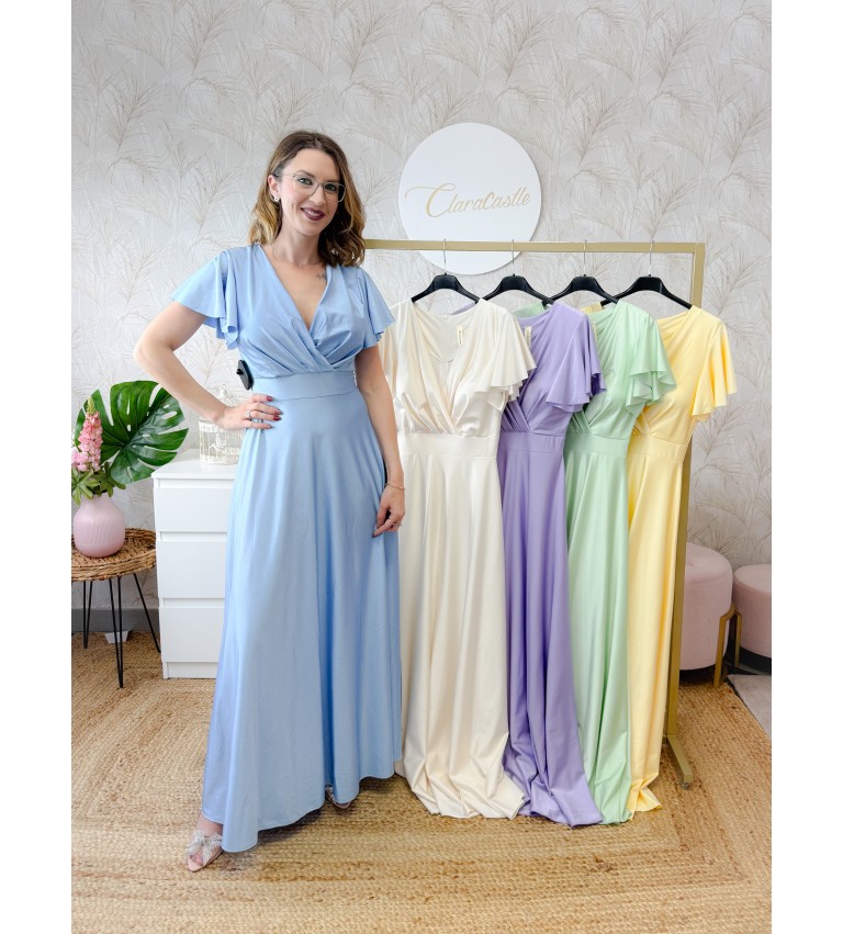 Vestido manga volante