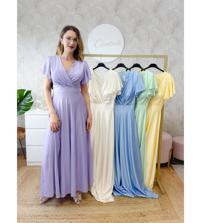 Vestido manga volante