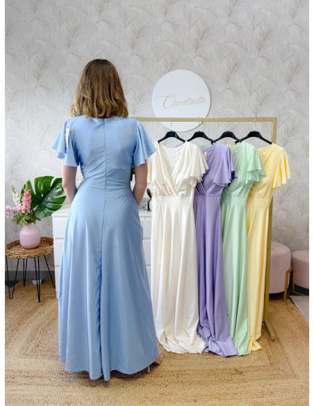 Vestido manga volante