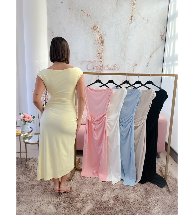 Vestido detalle dorado